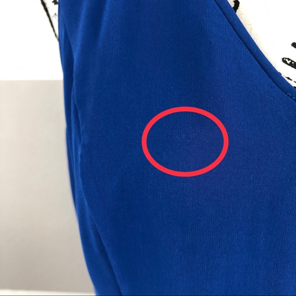 Blue Whbm Sleeveless High- Low Night Out Dress 6 - Picture 7 of 8